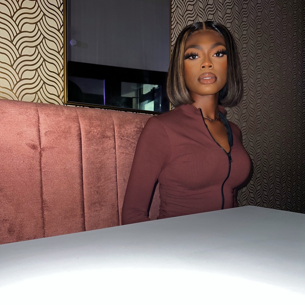 5X5 Closure Wig, 12inch Honey Blonde Bob Human Hair